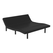 Flash Furniture AL-DM0201-K-GG Selene Adjustable Black Upholstered King Size Bed Base with Wireless Remote