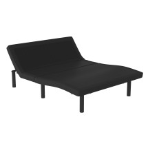 Flash Furniture AL-DM0201-Q-GG Selene Adjustable Black Upholstered Queen Size Bed Base with Wireless Remote