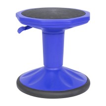 Flash Furniture AY-9001S-BL-GG Carter Adjustable Height Kids Blue Flexible Active Stool with Non-Skid Bottom, 14" - 18" Seat Height