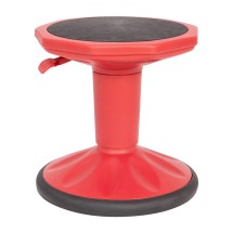 Flash Furniture AY-9001S-RD-GG Carter Adjustable Height Kids Red Flexible Active Stool with Non-Skid Bottom, 14" - 18" Seat Height