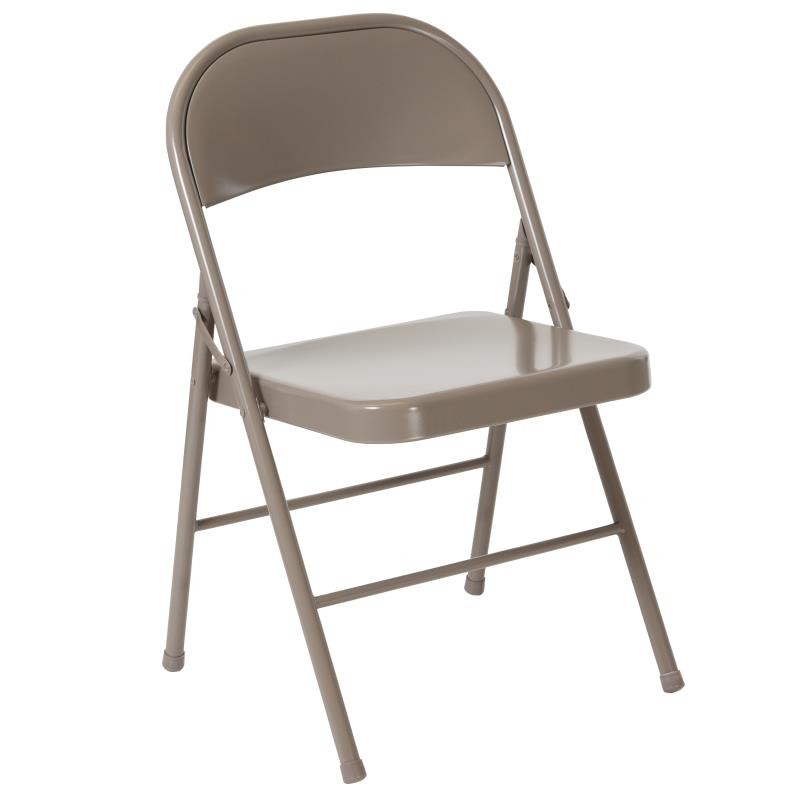 Flash Furniture BD-F002-GY-GG Hercules Double Braced Gray Metal Folding Chair