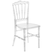 Flash Furniture BH-H002-CRYSTAL-GG Flash Elegance Crystal Ice Napoleon Stacking Chair
