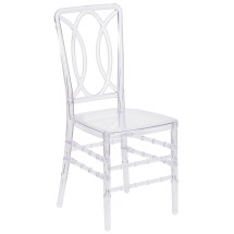 Flash Furniture BH-H007-CRYSTAL-GG Flash Elegance Crystal Ice Stacking Chair with Designer Back