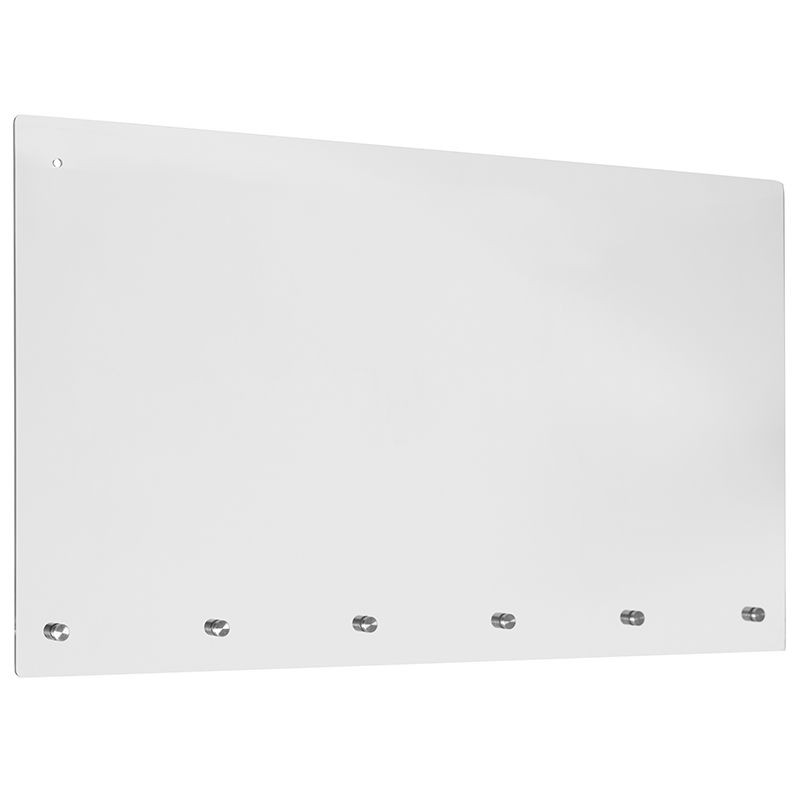 Flash Furniture BR-ASLM-2442-GG Clear Acrylic Suspended Register Shield / Sneeze Guard 42"W x 24"H
