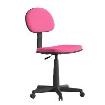 Flash Furniture BT-698-DKPINK-GG Low Back Dark Pink Adjustable Student Swivel Task Office Chair with Padded Mesh Seat and Back