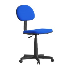 Flash Furniture BT-698-RYLBL-GG Low Back Royal Blue Adjustable Student Swivel Task Office Chair with Padded Mesh Seat and Back