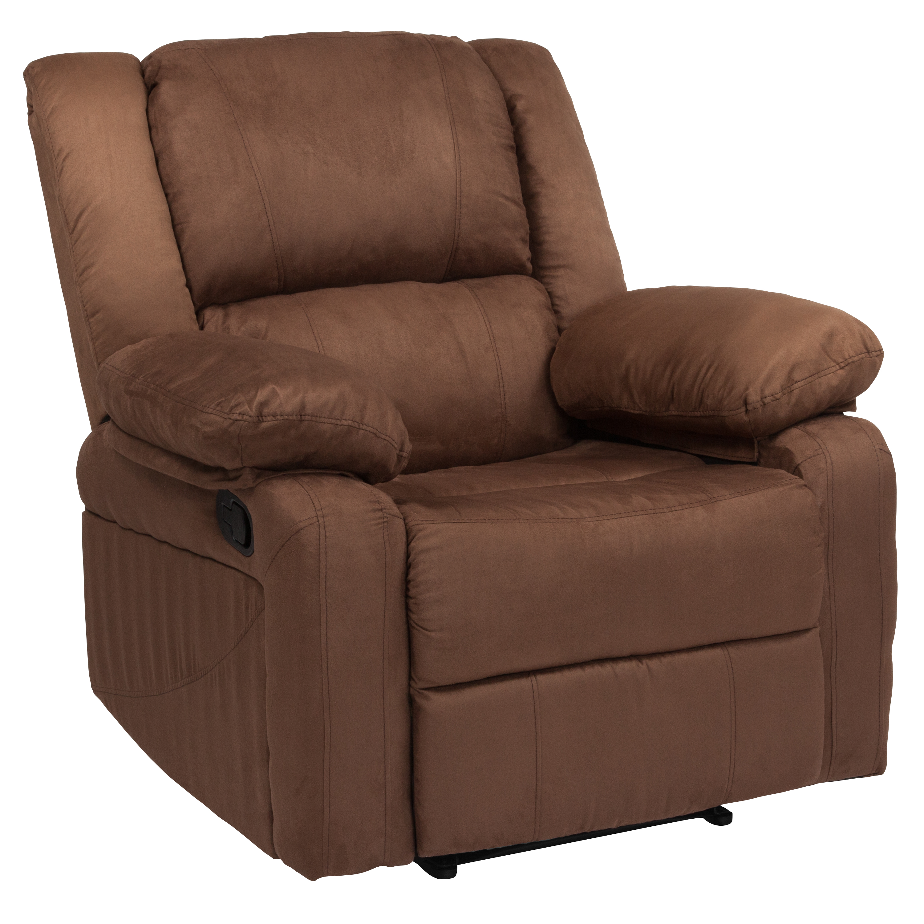 Flash Furniture BT-70597-1-BN-MIC-GG Harmony Series Chocolate Brown Microfiber Recliner