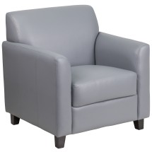 Flash Furniture BT-827-1-GY-GG Hercules Diplomat Series Gray LeatherSoft Chair