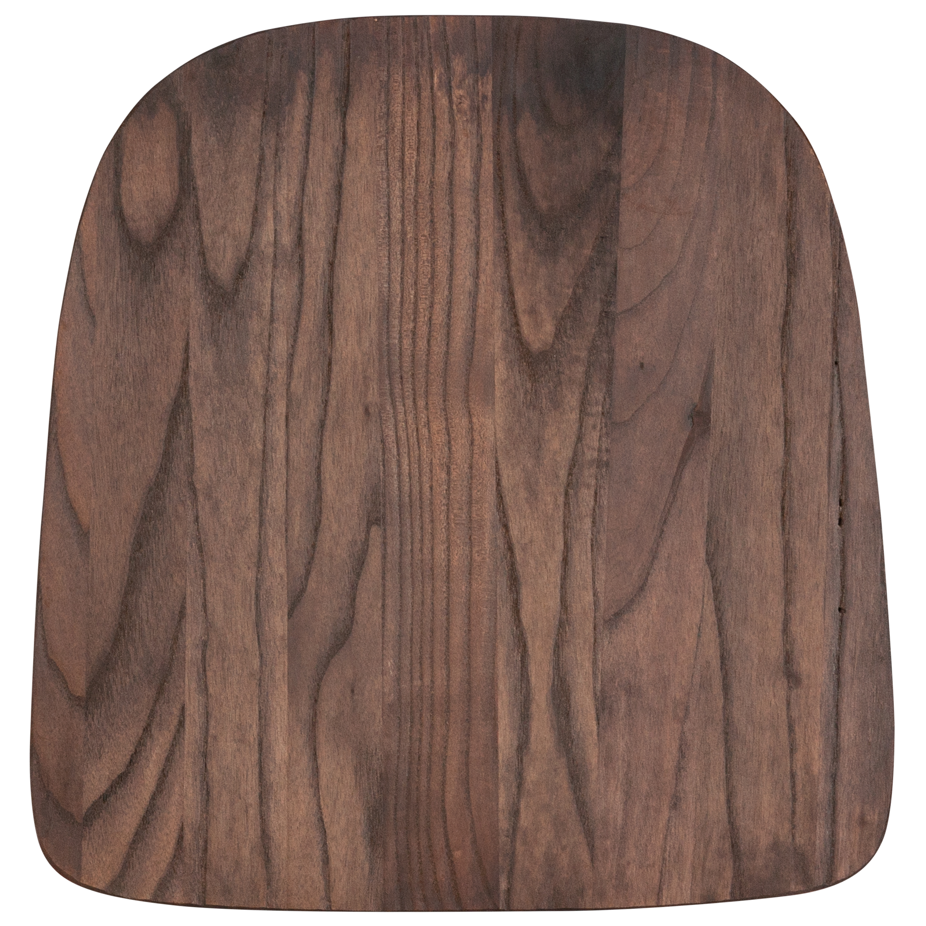 Flash Furniture CH-31230M1D-GG Rustic Walnut Wood Seat for Colorful Metal Chair