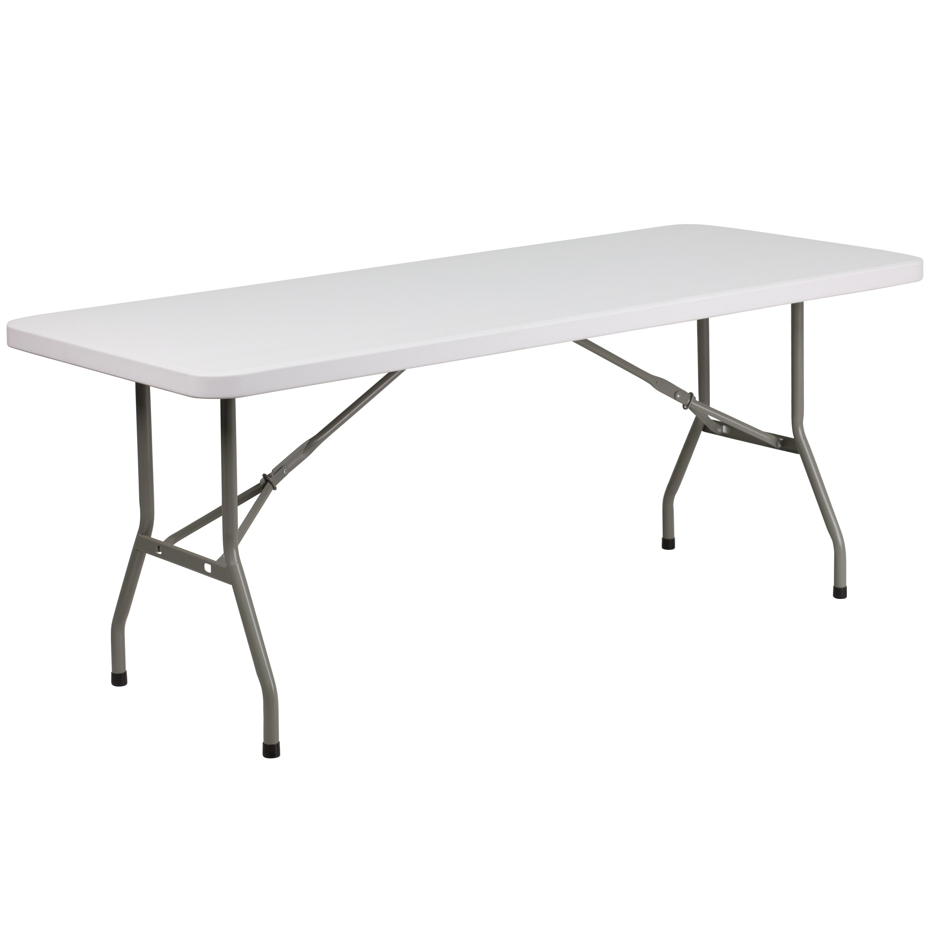 Flash Furniture DAD-YCZ-183B-GW-GG 6' Granite White Plastic Folding Table