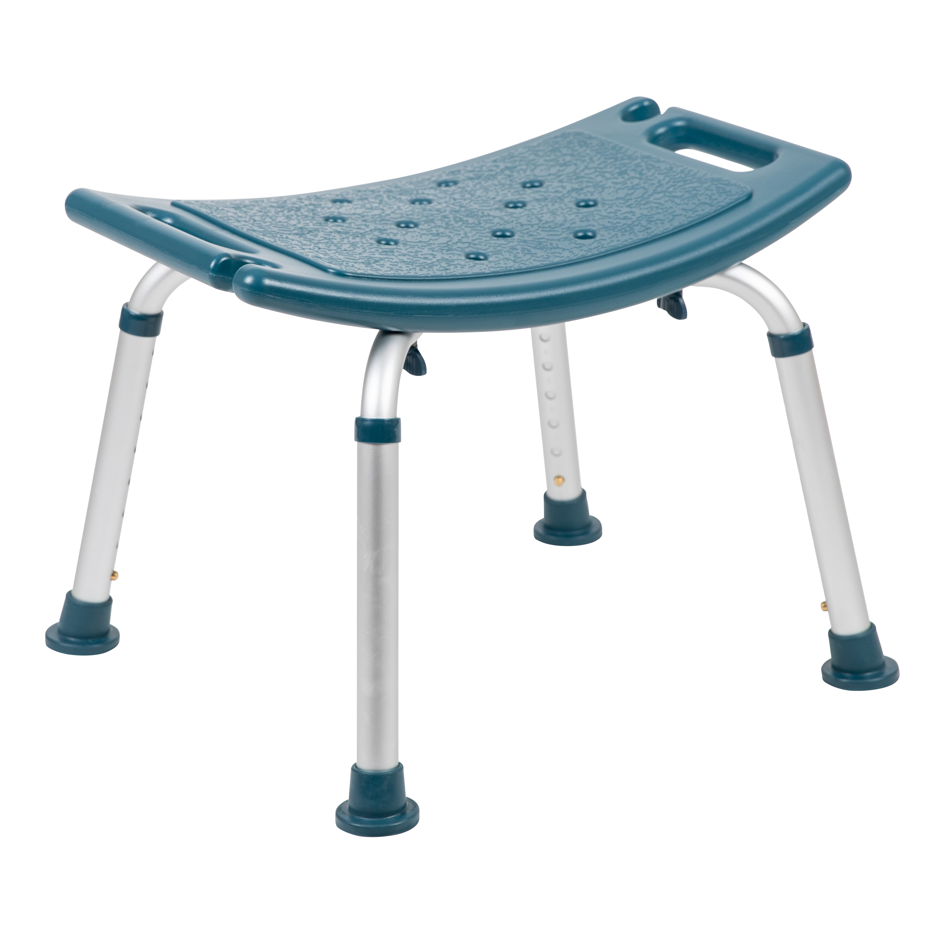 Flash Furniture DC-HY3410L-NV-GG Hercules 300 Lb. Capacity Navy Bath & Shower Chair with Non-Slip Feet