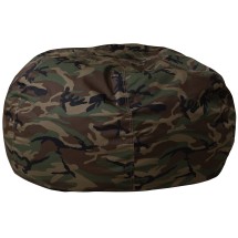Flash Furniture DG-BEAN-LARGE-CAMO-GG Oversized Camouflage Refillable Bean Bag Chair for All Ages