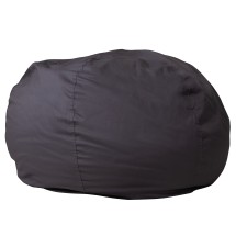 Flash Furniture DG-BEAN-LARGE-SOLID-GY-GG Oversized Solid Gray Refillable Bean Bag Chair for All Ages