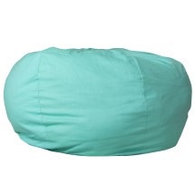 Flash Furniture DG-BEAN-LARGE-SOLID-MTGN-GG Oversized Solid Mint Green Refillable Bean Bag Chair for All Ages