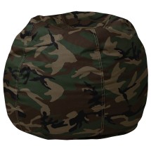Flash Furniture DG-BEAN-SMALL-CAMO-GG Small Camouflage Refillable Bean Bag Chair for Kids and Teens