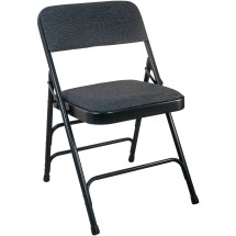 Flash Furniture DPI903F-BLKBLK-2 Advantage Black Padded Metal Folding Chair, 2 Pack