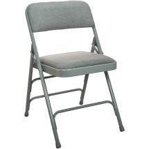 Flash Furniture DPI903F-GG-2 Advantage Grey Padded Metal Folding Chair, 2 Pack