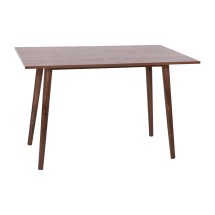 Flash Furniture EM-DT16001-WAL-GG 47&quot; Mid-Century Modern Dark Walnut Wood Dining Table
