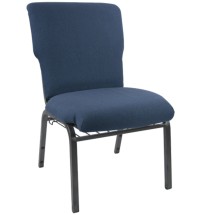 Flash Furniture EPCHT-101 Advantage Navy Discount Church Chair 21&quot; Wide
