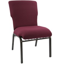 Flash Furniture EPCHT-104 Advantage Maroon Discount Church Chair 21" Wide