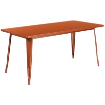 Flash Furniture ET-CT005-POC-GG 31.5&quot; x 63&quot; Rectangular Copper Metal Indoor/Outdoor Table