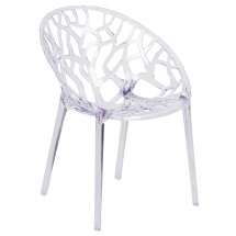 Flash Furniture FH-156-APC-GG Specter Series Transparent Stacking Side Chair