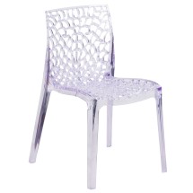 Flash Furniture FH-161-APC-GG Vision Series Transparent Stacking Side Chair