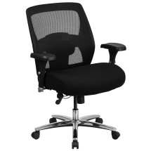 Flash Furniture GO-99-3-GG Intensive Use 500 lb. Black Mesh Executive Ergonomic Office Chair with Ratchet Back