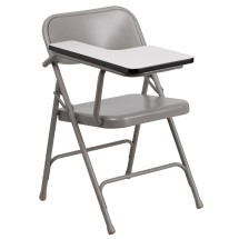 Flash Furniture HF-309AST-RT-GG Steel Folding Chair with Right Handed Tablet Arm