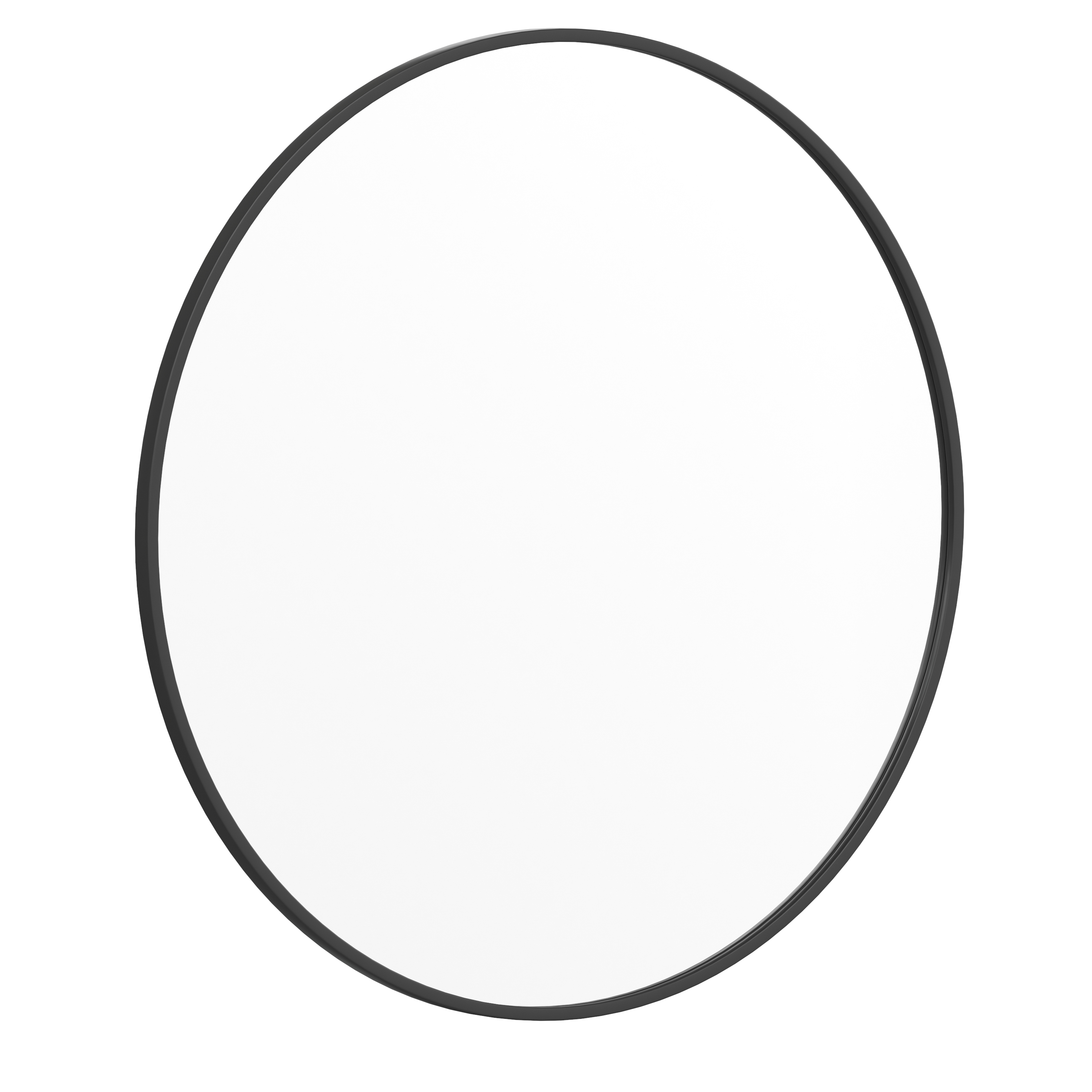 Flash Furniture HFKHD-6GD-CRE8-091315-GG 36" Round Black Metal Framed Wall Mirror