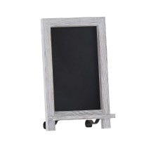 Flash Furniture HFKHD-GDIS-CRE8-022315-GG 9.5" x 14" Whitewashed Tabletop or Wall Mount Magnetic Chalkboard Sign