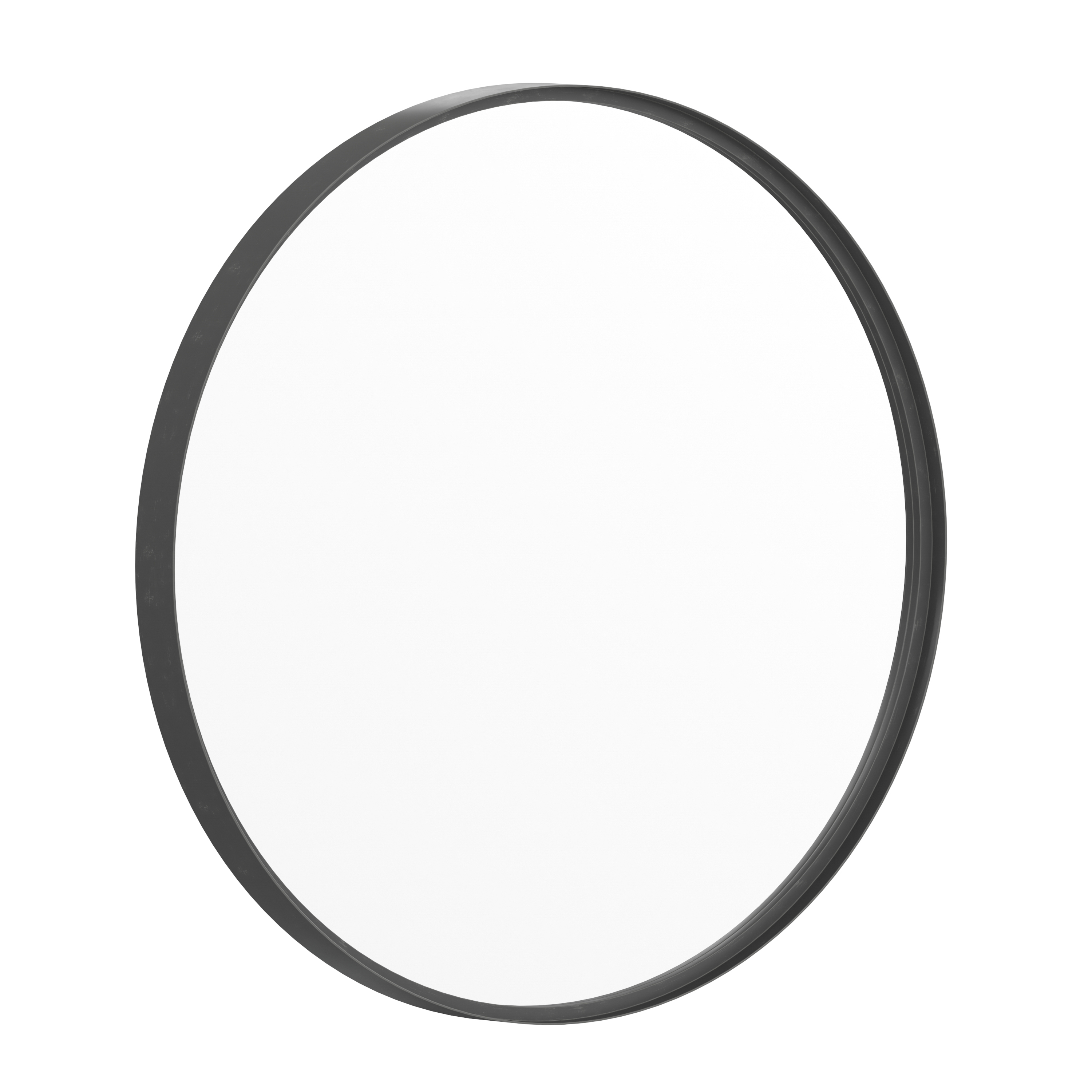 Flash Furniture HFMHD-75G-CRE8-412315-GG 27.5" Round Black Metal Framed Wall Mirror