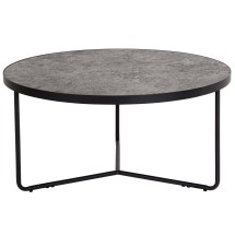 Flash Furniture HG-CT315-800X400-GG 31.5&quot; Round Living Room Coffee Table in Faux Concrete Finish