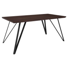 Flash Furniture HG-DT012-64054-GG 31.5" x 63" Dark Ash Rectangular Dining Table