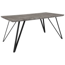 Flash Furniture HG-DT012-78054-GG 31.5" x 63" Faux Concrete Rectangular Dining Table