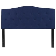 Flash Furniture HG-HB1708-F-N-GG Navy Tufted Upholstered Full Size Headboard, Fabric