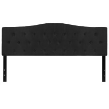Flash Furniture HG-HB1708-K-BK-GG Black Tufted Upholstered King Size Headboard, Fabric