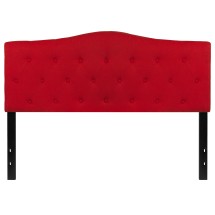 Flash Furniture HG-HB1708-Q-R-GG Red Tufted Upholstered Queen Size Headboard, Fabric