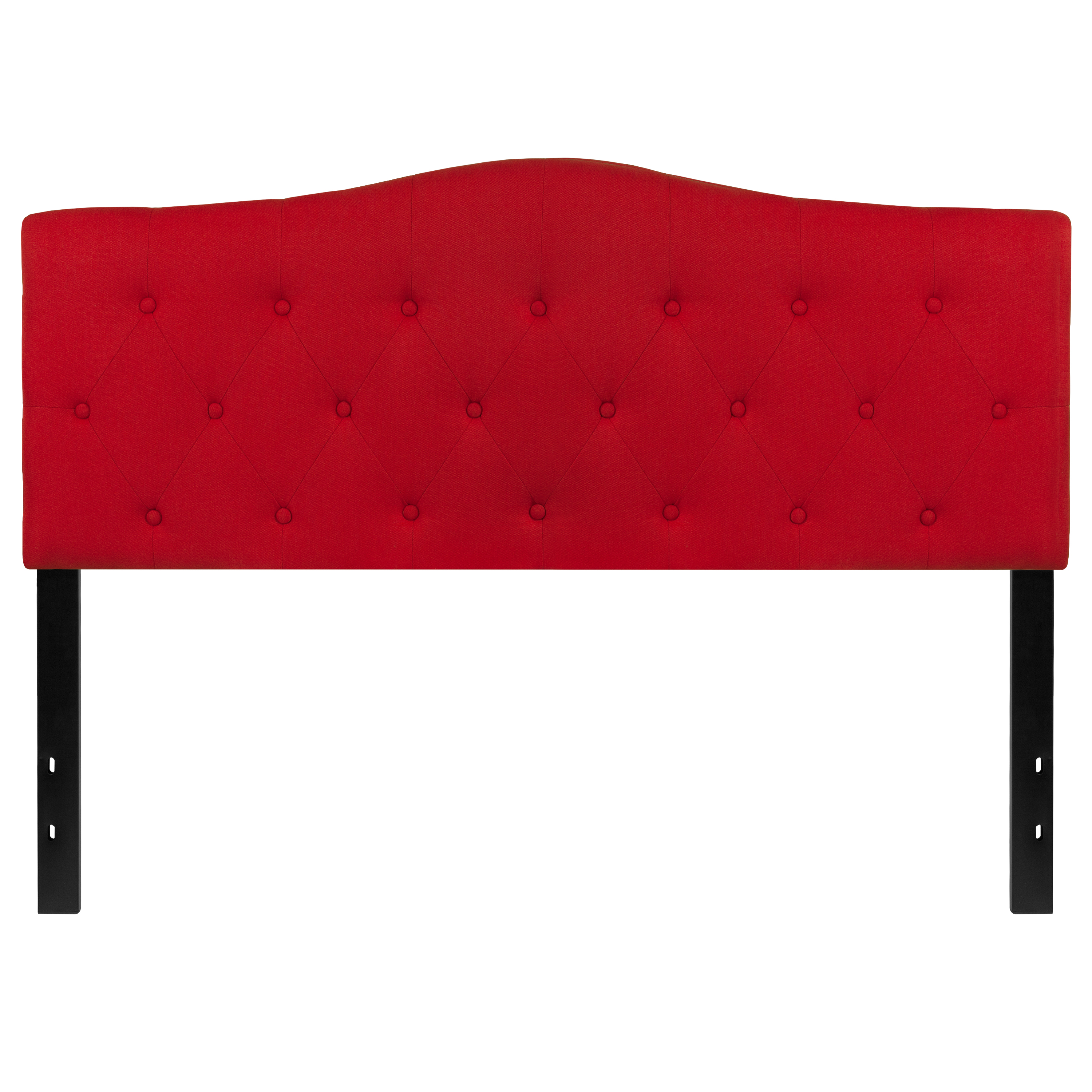 Flash Furniture HG-HB1708-Q-R-GG Red Tufted Upholstered Queen Size Headboard, Fabric
