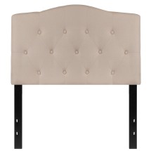 Flash Furniture HG-HB1708-T-B-GG Beige Tufted Upholstered Twin Size Headboard, Fabric