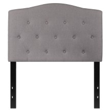 Flash Furniture HG-HB1708-T-LG-GG Light Gray Tufted Upholstered Twin Size Headboard, Fabric