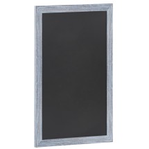 Flash Furniture HGWA-1GD-CRE8-072315-GG Canterbury 24" x 36" Rustic Blue Wall Mount Magnetic Chalkboard Sign with Eraser