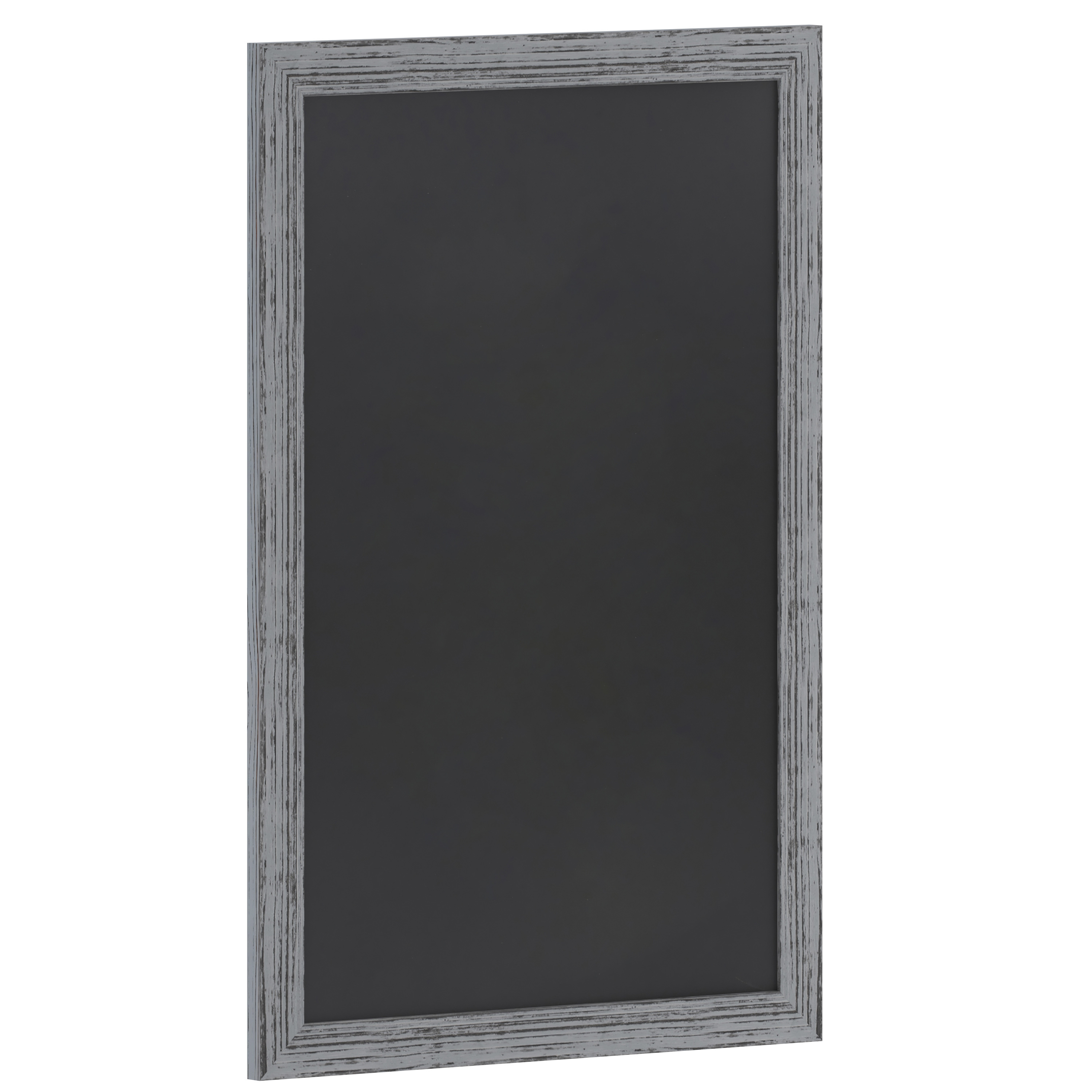 Flash Furniture HGWA-5GD-CRE8-272315-GG Canterbury 24" x 36" Rustic Gray Wall Mount Magnetic Chalkboard Sign with Eraser