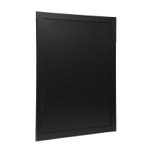 Flash Furniture HGWA-CHK32X46-BLK-GG Canterbury 32" x 46" Black Wood Wall Mount Magnetic Chalkboard Sign