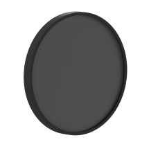 Flash Furniture HGWA-CHKCIRCLE18-BLK-GG Canterbury 18&quot; Round Wall Mounted Magnetic Chalkboard with Eraser / Chalk, Black Pine Wood Frame