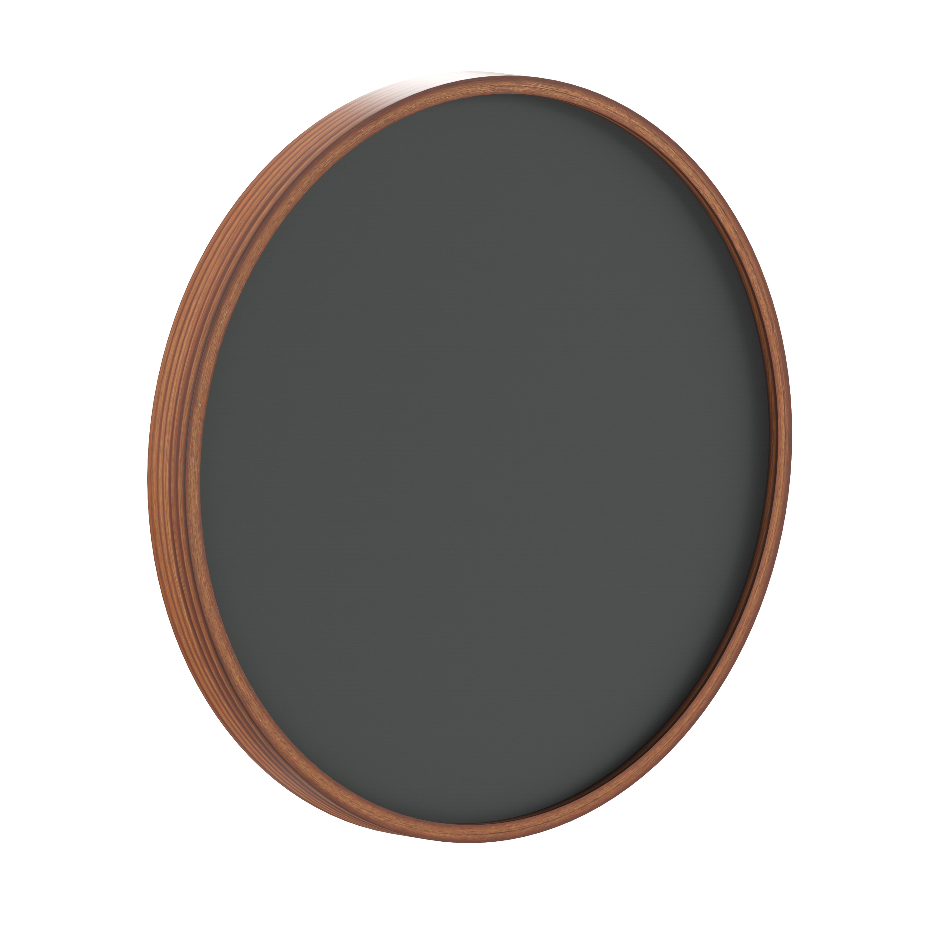 Flash Furniture HGWA-CHKCIRCLE18-BRN-GG Canterbury 18" Round Wall Mounted Magnetic Chalkboard with Eraser / Chalk, Rustic Pine Wood Frame