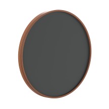 Flash Furniture HGWA-CHKCIRCLE24-BRN-GG Canterbury 24&quot; Round Wall Mounted Magnetic Chalkboard with Eraser / Chalk, Rustic Wood Frame