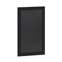Flash Furniture HGWA-GDI-CRE8-452315-GG Canterbury 20" x 30" Black Wall Mount Magnetic Chalkboard Sign with Eraser