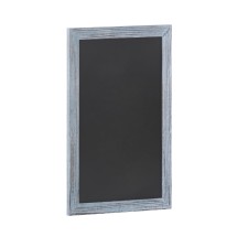 Flash Furniture HGWA-GDIS-CRE8-262315-GG Canterbury 20" x 30" Rustic Blue Wall Mount Magnetic Chalkboard Sign with Eraser