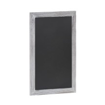 Flash Furniture HGWA-GDIS-CRE8-362315-GG Canterbury 20" x 30" Whitewashed Wall Mount Magnetic Chalkboard Sign with Eraser